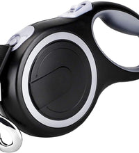 26Ft Retractable Dog Leash, Heavy Duty Great Leash for Dog up to 110 Lbs, Anti-Slip Rubberized Handle, One-Handed Brake, Strong Nylon Tape, Tangle Free——