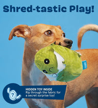 2 in 1 Interactive Plush Dog Toy - Rip and Reveal Toy for Dogs and Puppies - Stimulating Squeaky Pet Toys | Consuela Cactus (Large)