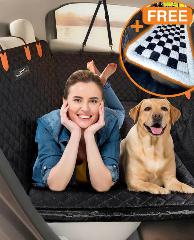 Hard Bottom Back Seat Extender + (FREE Dog Bed)