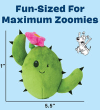 2 in 1 Interactive Plush Dog Toy - Rip and Reveal Toy for Dogs and Puppies - Stimulating Squeaky Pet Toys | Consuela Cactus (Large)